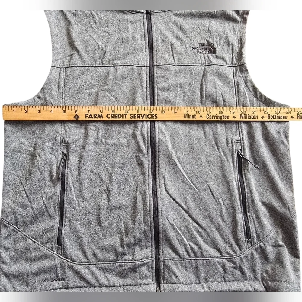 The North Face Mens Canyonwall Full Zip Gray  Vest Size XL Outdoors